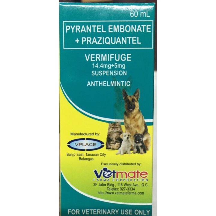 Vermifuge Dewormer Syrup for Dogs and Cats 60ml Lazada PH