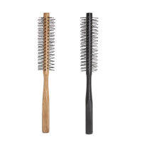 2021 1 Piece Black Small Round Hair Brush for Thin or Short Hair