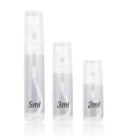 5Pcs Mini Cute Pump Glass Refillable Perfume Spray Empty Bottle 235ML