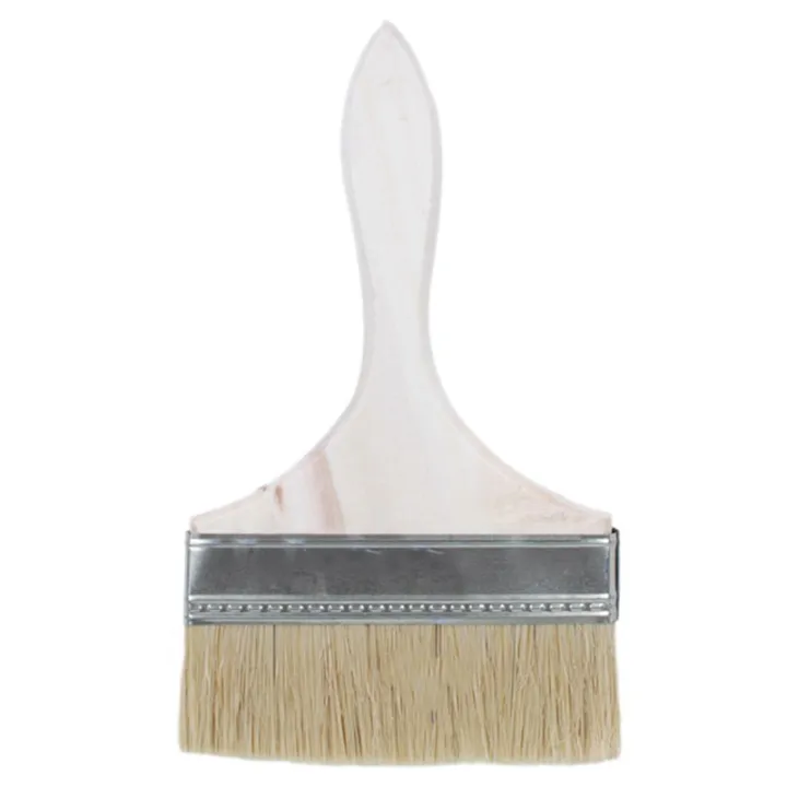 6 Inch Wide Wooden Handle Paint Brush Wall Painting Tool for Acrylic Oil Painting School Art