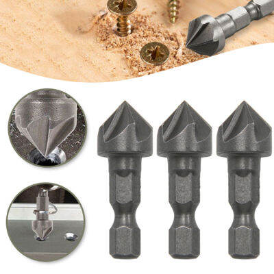 1/3pcs Countersink dril screws extractor Six-Blade metal core Replace the drill bit Household essential gadgets Work efficiently