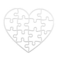 Valentines Day Love puzzle Metal Cutting Dies Stencil DIY Scrapbooking Album Stamp Paper Card Embossing Craft Decor