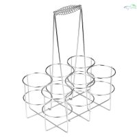 [Kitchen tools]6 Bottle Beer Holder Party Beer Basket Rack Wine Caddy Stand for BBQ Hotel Bar Wine Beer Bottles