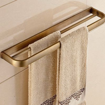 Antique Brass Square Bathroom Hardware Sets Bath Accessories Wall Mounted Paper Towel Holder Bath Towel Bar Rack Kxz004