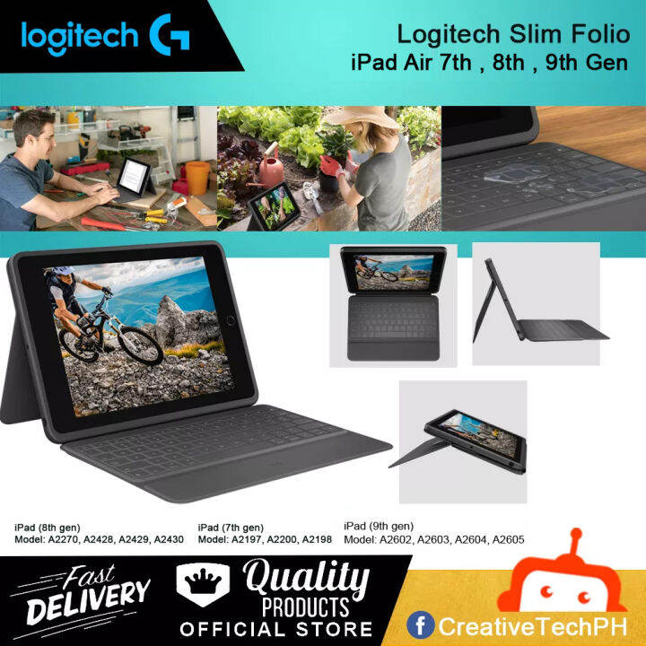 Logitech iPad Keyboards RUGGED FOLIO for iPad (7TH 8TH GEN & 9TH GEN