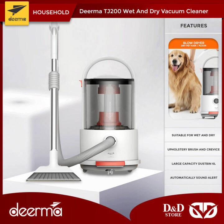 D&D | Deerma TJ200 High Power Wet & Dry Vacuum Cleaner | Lazada PH