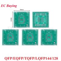 5pcs QFP EQFP TQFP LQFP144 LQFP128 SMD Turn DIP Adapter PCB Pinboard SMD to DIP128/144 Converter 0.5mm Pitch IC Test Transfer