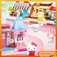 บล็อกตัวต่อ รูปการ์ตูน Sanrio My Melody MOC Hello Kitty PomPomPurin ของเล่นสําหรับเด็ก