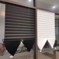 【YD】 Self-Adhesive Windows Blinds Half Blackout Curtains for Balcony Shades Room Window Door