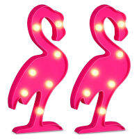 Flamingo LED Light Flamingos Pink Night Lamp Battery Powered Flamingo Table Lights for Home Wall Kids Room Birthday Party