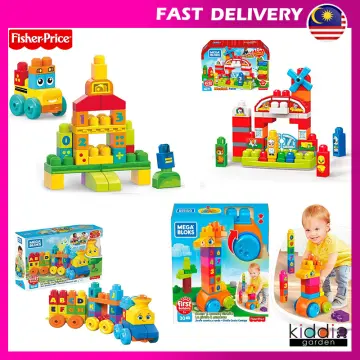 MEGA BLOKS ABC Musical Train Building Set - 50pcs