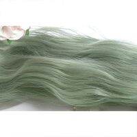 L-email wig Mint Green Lolita Wigs Avocado Color Wavy Harajuku Cosplay Wig Heat Resistant Synthetic Hair Christmas Gift ของขวัญ