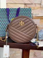 กระเป๋าสะพาย Tory burch Kira Cheron Circle Crossbody กระเป๋าสะพายคาดลำตัว