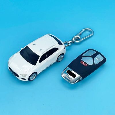 Car Stying Key Case For Audi Q8 Moldes For A6 A5 Q7 S4 S5 A4 TT TTS RS 8S Key Shell 3 Button Key Case Cover Fob Bag Accessories