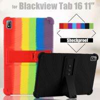 สำหรับ Blackview Tab 16 11นิ้ว2023กรอบแท็บเล็ตเคสกันกระแทก Tab16ซิลิโคนนิ่มกรอบขาตั้งปรับได้