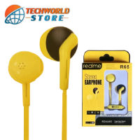 หูฟังเรียวมี Realme R65 Stereo Earphone ของแท้ เสียงดี ช่องเสียบแบบ 3.5 mm Jack ใหม่ล่าสุดจากเรียวมี BY TECHWORLD STORE