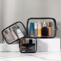 【jw】◘✔✗  3pcs Transparent makeup bag womens zipper cosmetic beauty travel essentials storage Womens toiletry wash