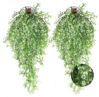 【YF】 2pcs 85CM Plastic Wicker Artificial Wall Wreath Silk Rattan Garden Wedding Decoration