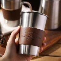 【CW】Bottle 450ml Coffee Cup Portable Decorative Stainless Steel Detachable Case Daily Use Stainless Steel Portable Convenient Cup