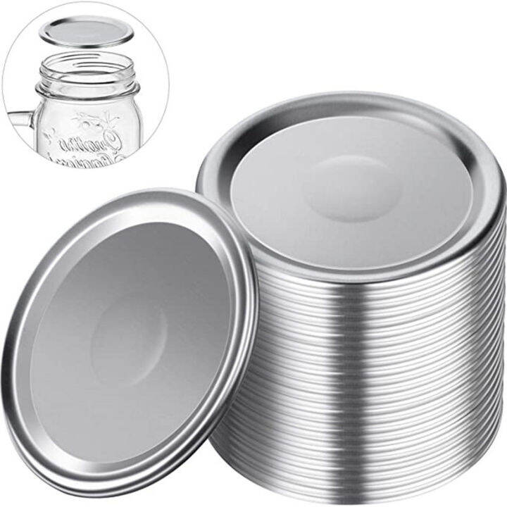 100pcs-glass-stickjar-ฝาปิด-mason-ฝาขวดแยกฝาครอบ-tinplate-mason-jar-canning-lids-ปากกว้าง-canning-lids