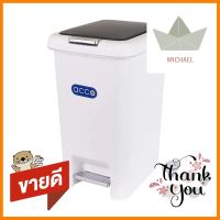 ถังขยะเหยียบเหลี่ยม ACCO COCO 15 ลิตร สีขาว/เทาRECTANGULAR PEDAL DUSTBIN ACOO COCO 15L WHITE/GREY **ลดราคาจัดหนัก **