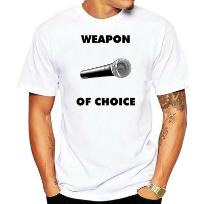 [COD]เสื้อยืด พิมพ์ลาย Weapon Of Choice Microphone 2Xl 10Xl แฟชั่นแปลกใหม่ สําหรับผู้ชายS-5XL  2W1M