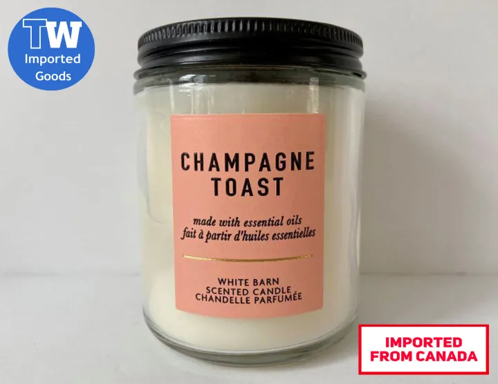 *MADE IN USA* Bath & Body Works White Barn CHAMPAGNE TOAST Single Wick