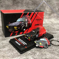 INNO 1:64 Sunny Transplantora Alloy Die-Cast Pickup Model Car Wkey Chain -Advan Version