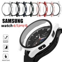 สำหรับ Samsung Galaxy Watch 5 Pro กรณี 45 มม.4 40 มม.44 มม.20 มม.อุปกรณ์เสริม PC กันชนป้องกันหน้าจอแก้ว Galaxy Watch 6 กรณี-sdfewsfewww