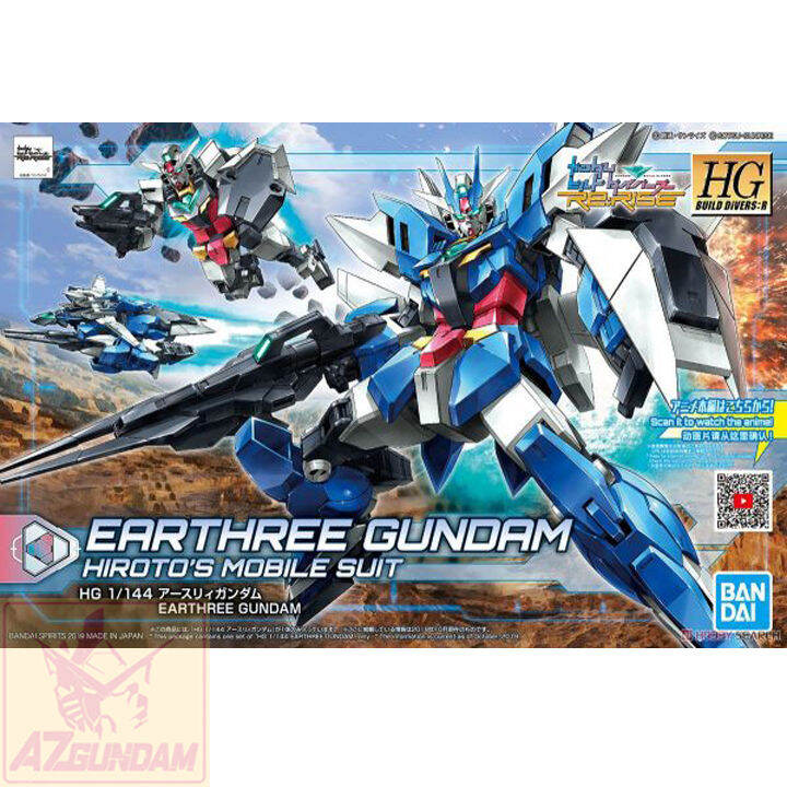 Đồ Chơi Lắp Ráp Mô Hình Gundam Bandai Anime Nhật HG BD-R Earthree Gundam 1/144 Series HG Build Divers-R Đồ Chơi Lắp Ráp Mô Hình Gundam Bandai Anime Nhật HG BD-R Earthree Gundam 1/144 Series HG Build Divers-R