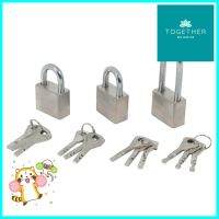 กุญแจมาสเตอร์คีย์ AZLE 40 มม. สีสเตนเลส แพ็ก 3 ชิ้นMASTER KEYED PADLOCK AZLE 40MM STAINLESS STEEL 3EA **ลดราคาจัดหนัก **