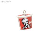 【hot】✑◆﹊  10Pcs/Lot Food Resin Fast BUcket Pendant Earring Necklace DiyJewelry Making