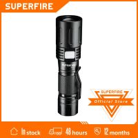 SUPERFIRE X60-T Powerful Rechargeable LED Flashlight 26650 Ultra Bright Torch waterproof Zoomable Camping Fishing Lantern Rechargeable Flashlights