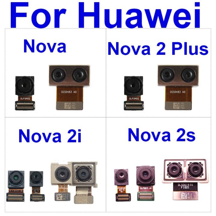 สายกล้องหน้าโค้งด้านหลังสำหรับ-huawei-nova-2plus-2i-2s-ความลึกด้านหน้ากล้องทั้งหมดด้านหลังกล้องขนาดใหญ่อะไหล่เฟล็กซ์ริบบอน