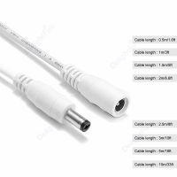 2.1mmx5.5mm DC Cable Connector Cord Female to Male Plug DC Extension Cable For 12V Power Adapter Surveillance Camera LED Strip