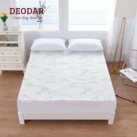 Deodar Bamboo Fiber Bedspread Waterproof Moisture-proof Bed Cover Comfortable Breathable Anti-mite Fitted Sheet Mattress Cover