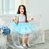 ? Popular Clothing Theme Store~ Childrens Day Group Stage Costume Kindergarten Fairy Tale Performance Princess Elsa Skirt Girls Dress