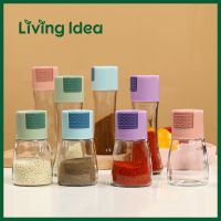 Living idea ขวดเครื่องปรุง ขวดใส่เครื่องปรุงอาหาร กระปุกใส่เครื่องเทศ วัสดุเป็นแก้ว