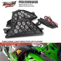 ตัวต้านทานไฟสัญญาณเลี้ยวไฟ LED แสดงสถานะกะพริบ6.4W สำหรับ KAWASAKI NINJA 250 300 400 650 1000/SX ZX6R ไฟกระพริบมอเตอร์ไซค์ ZX 25R