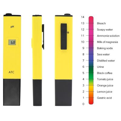 【Best value for money】 แบบพกพาดิจิตอล PH Meter PH Tester ว่ายน้ำสระว่ายน้ำน้ำอุปกรณ์ทดสอบคุณภาพปากกาความแม่นยำ0.1pH ความเป็นกรดเมตร