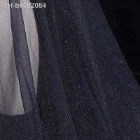 ✐☜♠ 3/5/10m Shiny Glitter Mesh Fabric Sparkly Fabric for For Party Wedding DressesBlackWhiteRedBlueBy the Meter