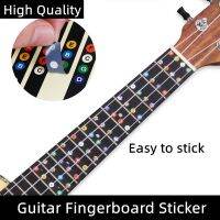 Universal Guitar Fretboard Note Label Fingerboard Fret Sticker with 10 Picks Set