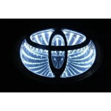 1piece 5D Car led logo lights badge sticker Rear Emblem Tail Lamp