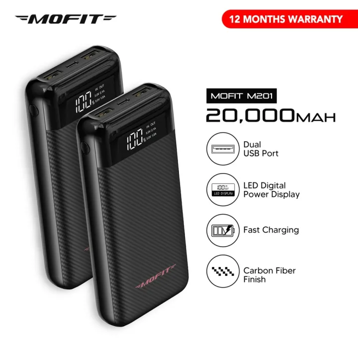 Buy 1 Take 1 Mofit M201 20000mAh Powerbank with LED Digital Display ...