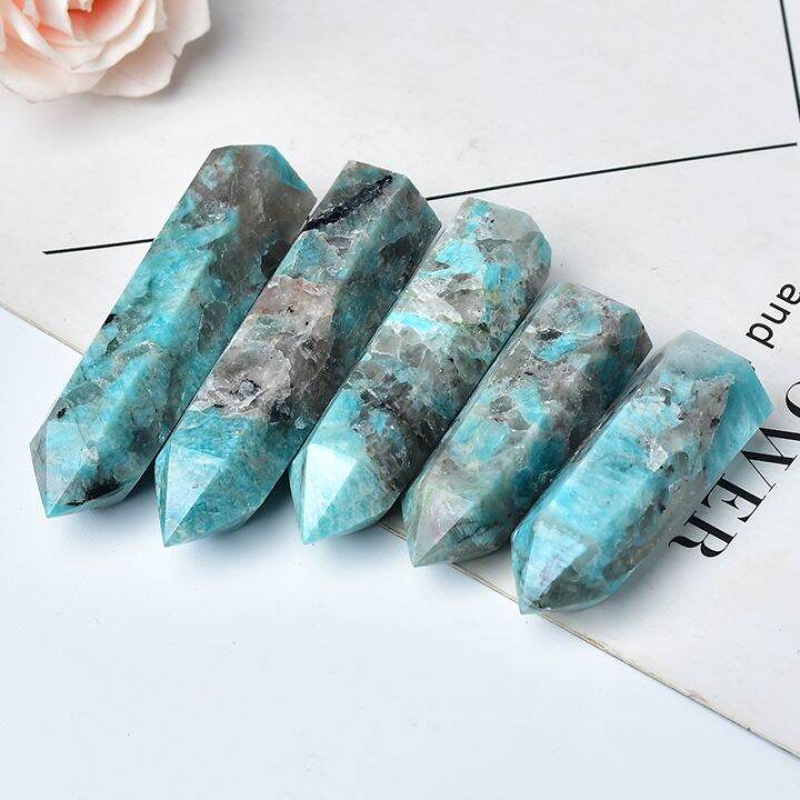 1pc-natural-amazonite-and-smoky-quartz-symbiotic-crystal-point-healing-stone-obelisk-wand-ornament-for-home-decor-energy-stone