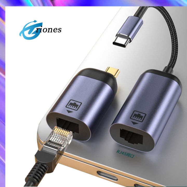 type-c-ไปยังเครือข่าย-rj45สายเคเบิลพอร์ตอะแดปเตอร์100mbps-usb-c-ตัวผู้กับการ์ดเน็ตเวิร์กไดรฟ์-เครือข่ายที่เข้ากันได้กับโทรศัพท์มือถือแล็ปท็อป