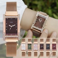 ⌚ นาฬิกา Square Simple Scale Milanese Womens Non-Movement Quartz Womens Watch with Magnet Buckle