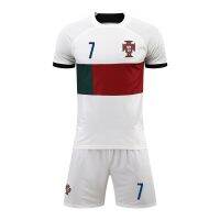 ✁♣  2022 World Cup suit custom home and away Portugal is male and female children 7 ronaldo summer shirt printing