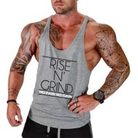 Mens Bodybuilding Fitness Tank Top Racerback Graphic Singlet