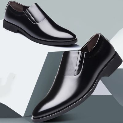 Men Business Formal Leather Shoes Breathable Heightening Shoes Men Shoes